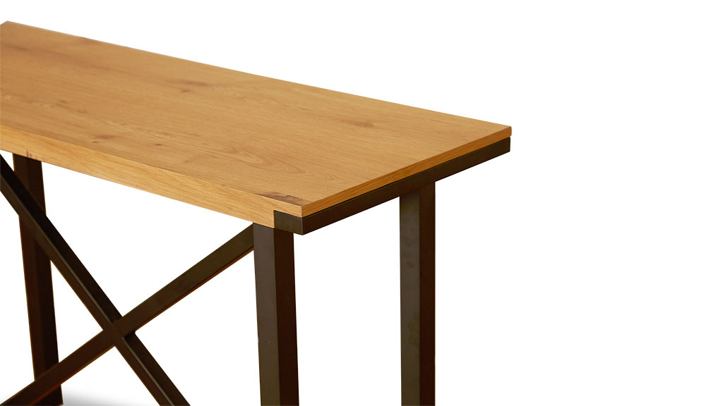 torano hall table detail natural